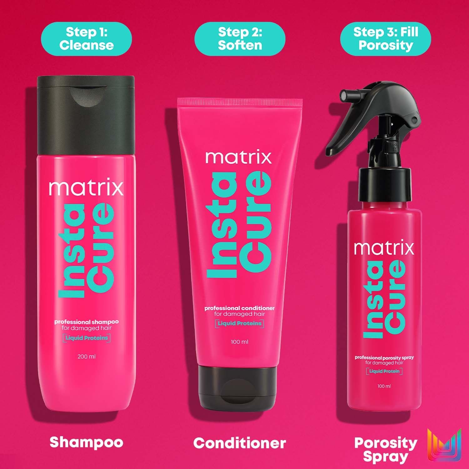 Matrix InstaCure Shampoo(350ml) & Conditioner (200ml)