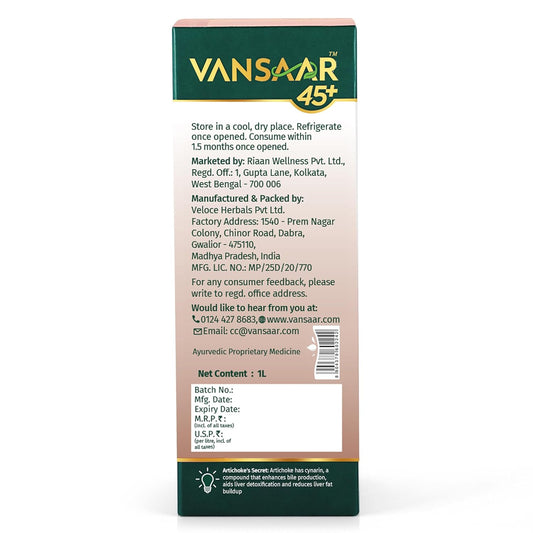 Vansaar 45+ Ayurvedic Liver Balance Juice, 1L