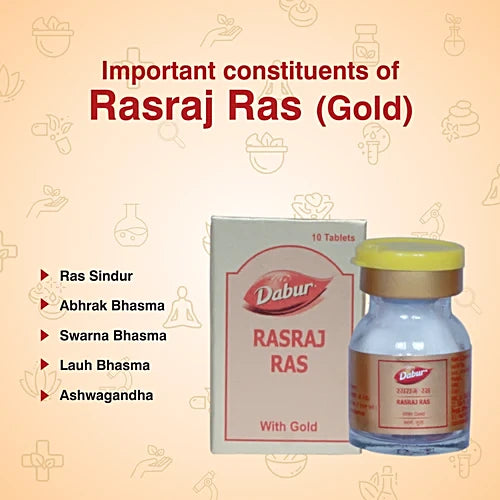 Dabur Ayurvedic Rasraj Ras (10tab)