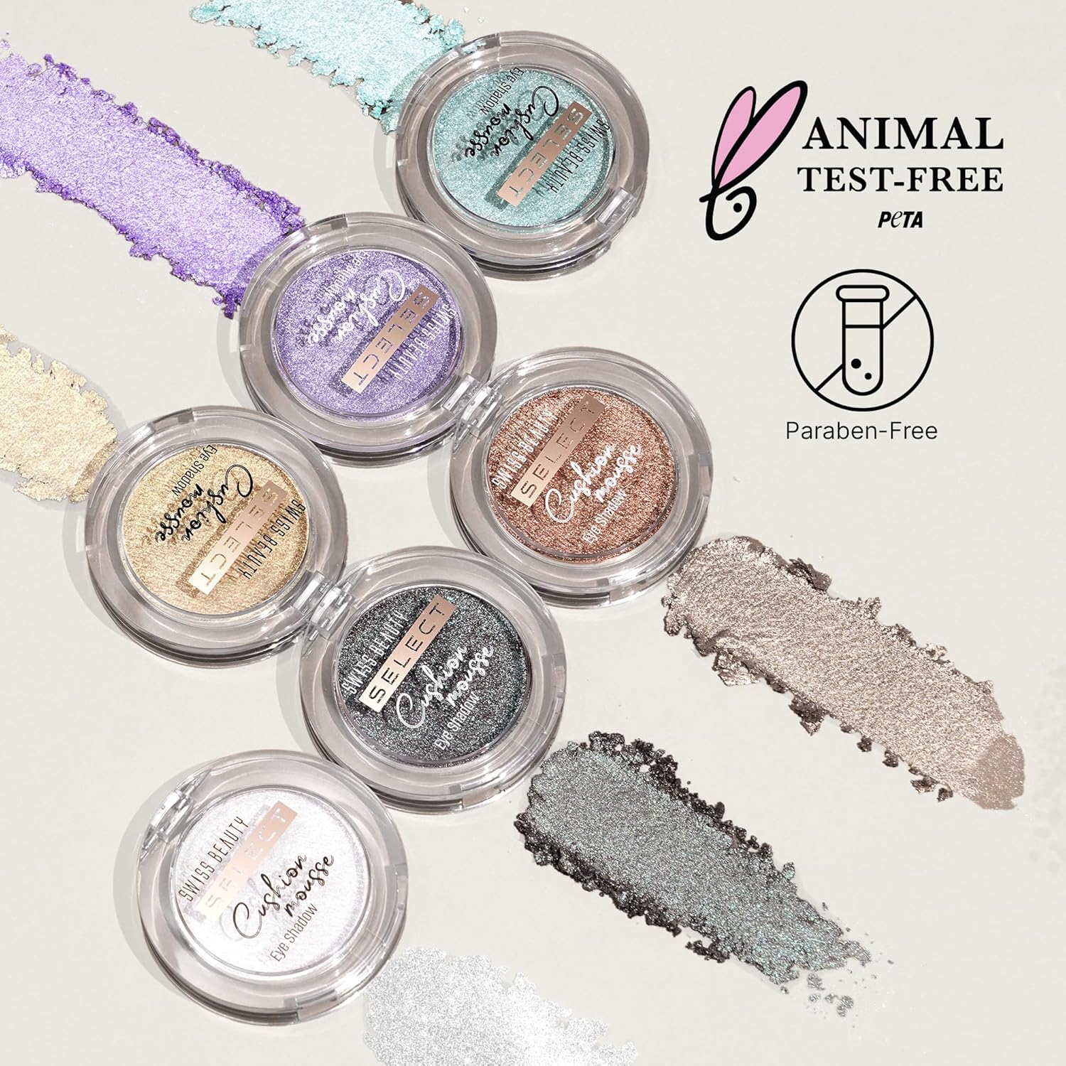 Swiss Beauty Cushion Mousse Eyeshadow | Highly Pigmented & Blendable Formula | Long-Lasting Cream Eye Makeup with Vitamin E | Lightweight & Shimmer Finish | Shade- 3. Aurora Green, 2g