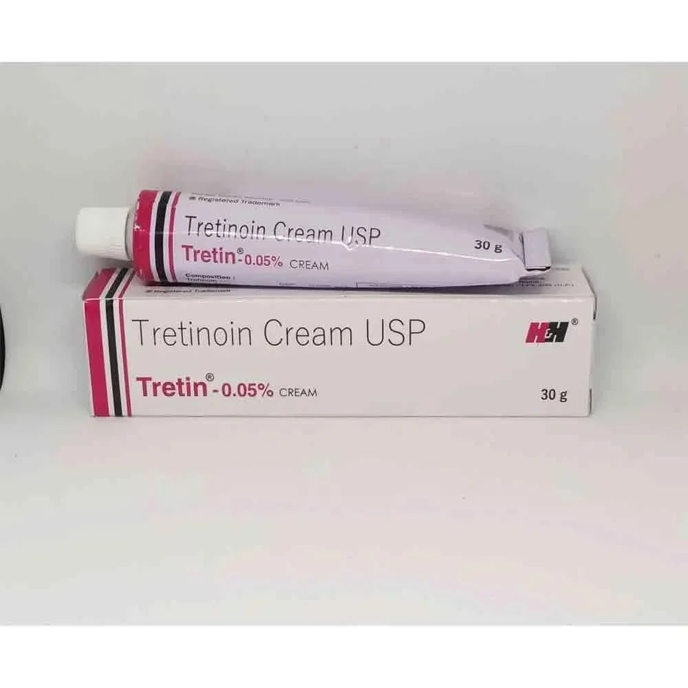 Tretin 0.05% Cream (30gm) For Manage Acne, Wrinkles, Skin Spots