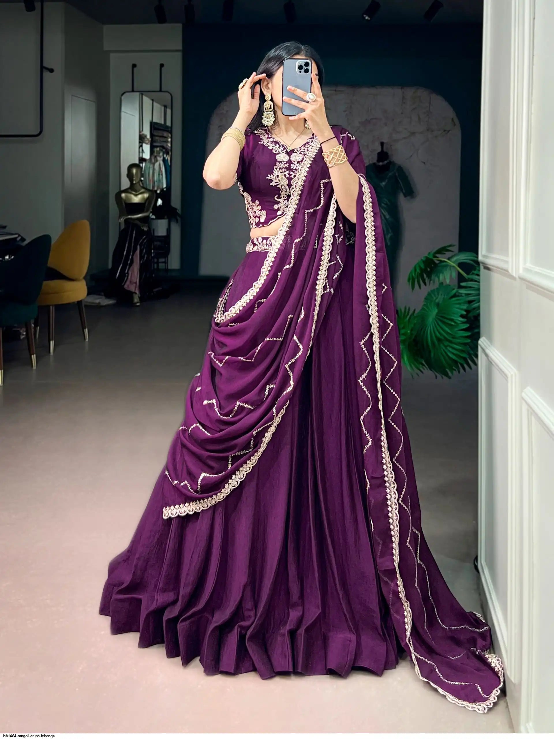 LNB1464 RANGOLI CRUSH LEHENGA 2