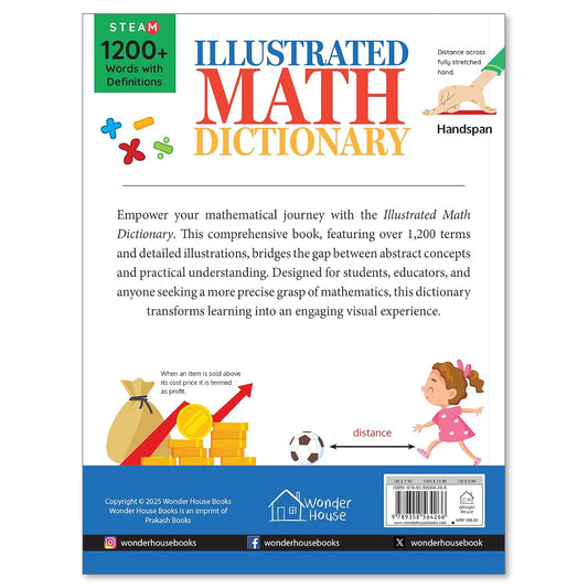 Illustrated Maths Dictionary Hardcover  Book