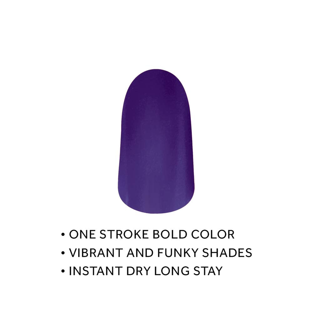 Elle 18 Matte Finish & Elle18 Nail Pops Nail Color 163 Combo, 15 Ml