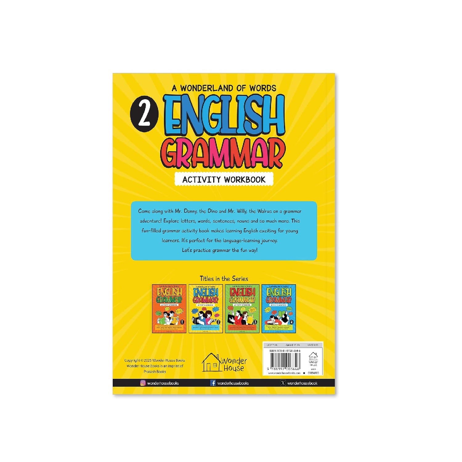 A Wonderland Of Words: English Grammar - Level 2 Activity Workbook Paperback Book