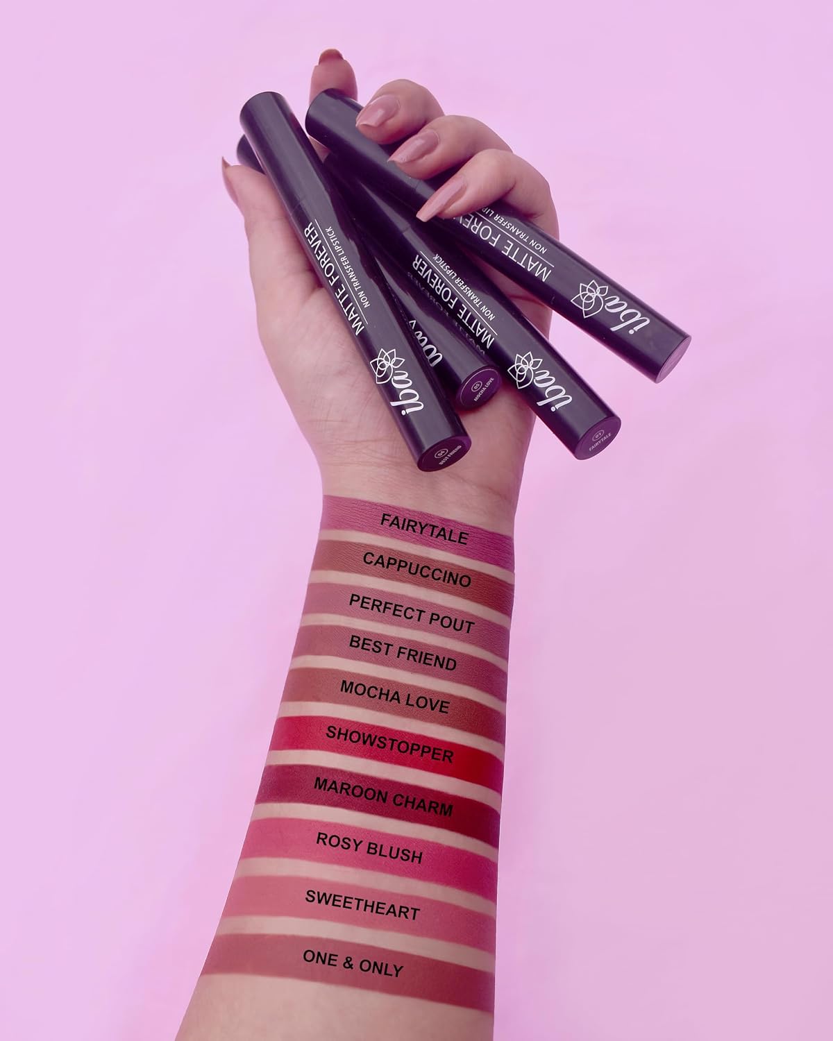 Iba Matte Forever Non-Transfer Lipstick for Women - 04 Best Friend