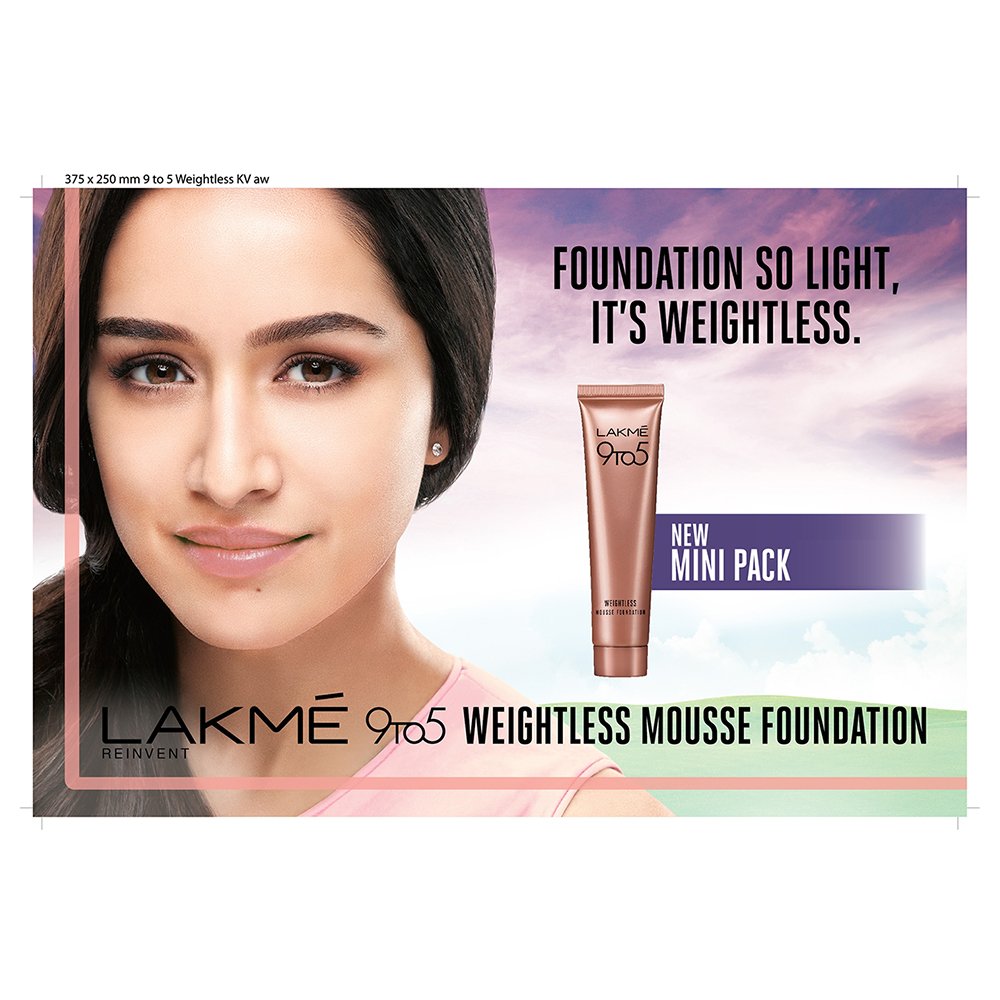LAKMÉ 9 to 5 Weightless Mousse Foundation Mini|| Beige Vanilla|| Natural Matte Finish Cream Long Lasting Full Coverage Face Makeup|| 6 g