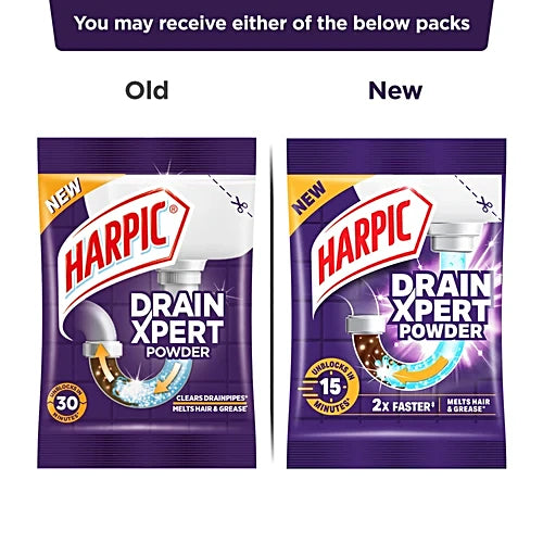 Harpic Drain Xpert Cleaning Powder, 45 g