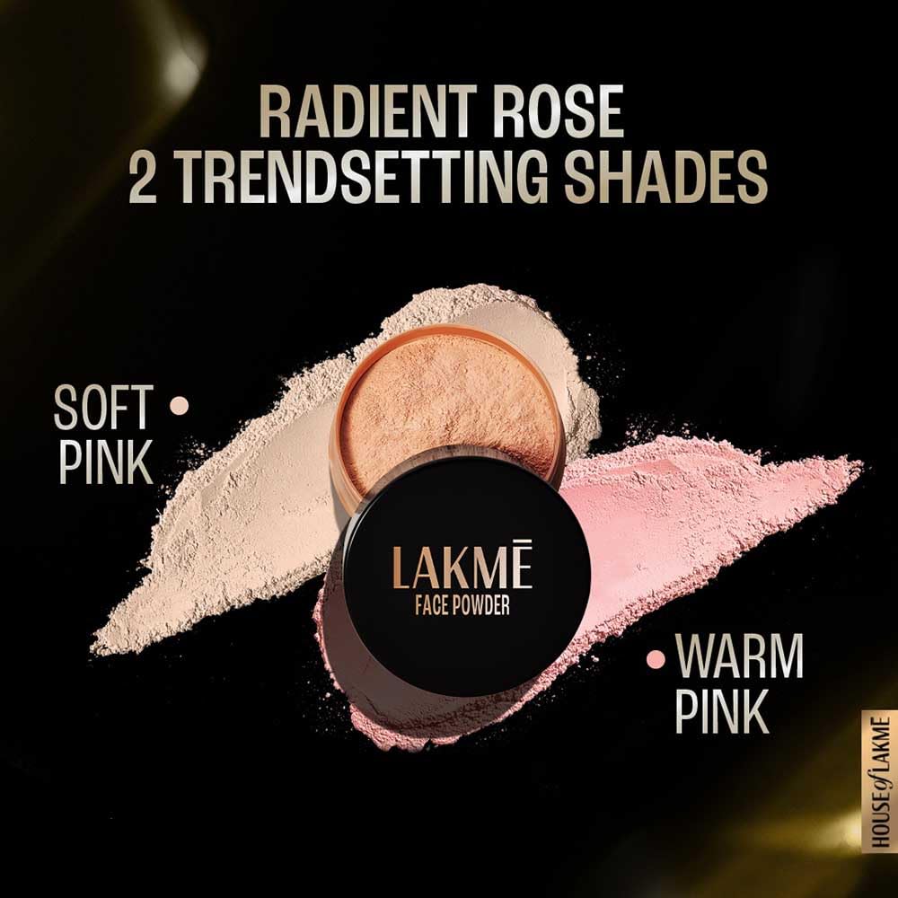 Lakme Forever Matte Face Powder, Matte Finish, Oil Cointrol, for rosy glow, Warm Pink, 40g (OG Collection)