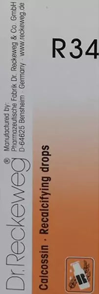 Dr. Reckeweg R34 Calcossin – Recalcifying Drops – 22ml for bone health