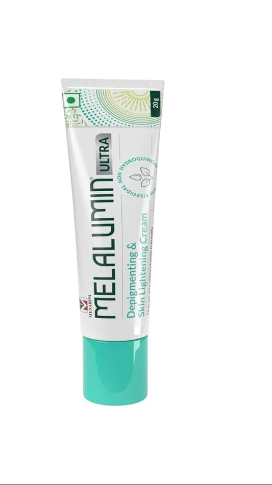 Melalumn Ultra Advanced Depigmenting - Fastest Skin Lightening cream and Radiance-Enhancing Cream with Niacinamide, Glycolic Acid, Kojic Acid, and Arbutin for Hyperpigmentation Treatment and Even Skin Tone, 20g