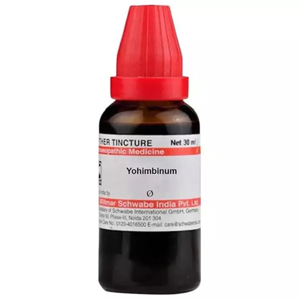 Dr Willmar Schwabe India Yohimbinum Mother Tincture 1X (Q) (30ml) for high blood pressure reduce stress