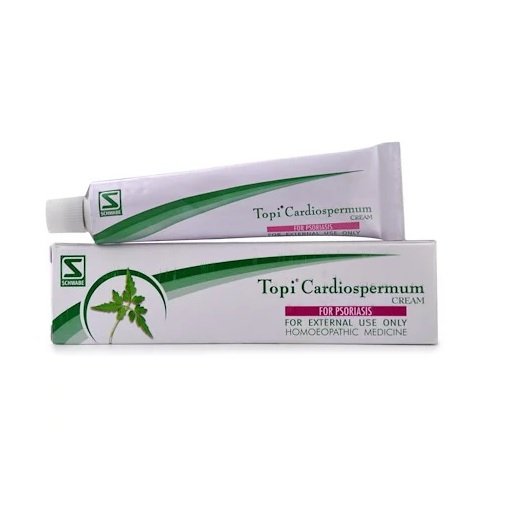 Dr Willmar Schwabe India Homoeopathic Topi Cardiospermum Cream (25g) for Dry Skin Rash Itching redness