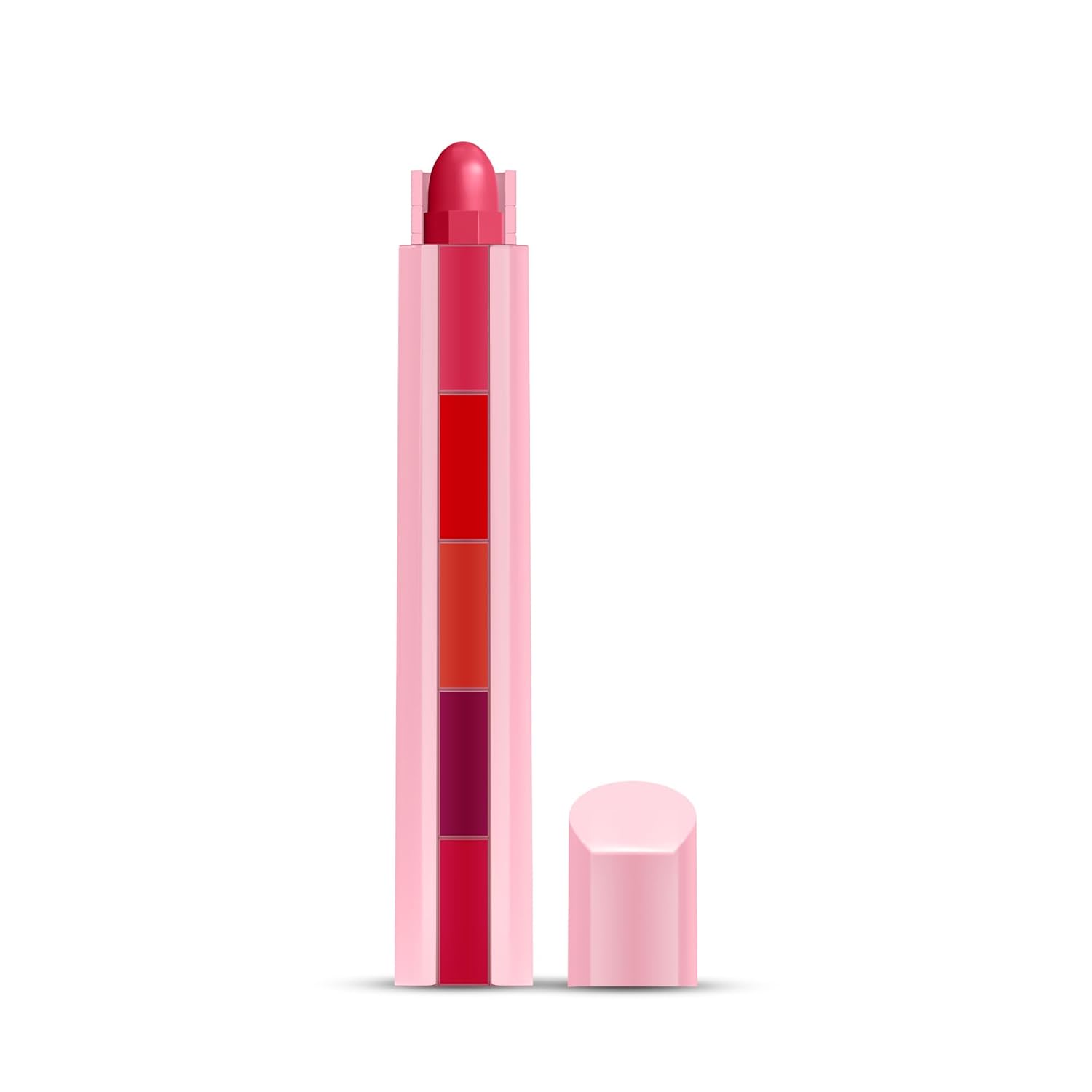 RENEE Everyday Fab 5 5-in-1 Lipstick | 5 Shades In 1 Stick, Matte Finish, Intense Colour Pay-off | Creamy Formula, Glides Easily, One Stroke Application | With Jojoba Oil & Vitamin E | 7.5 g