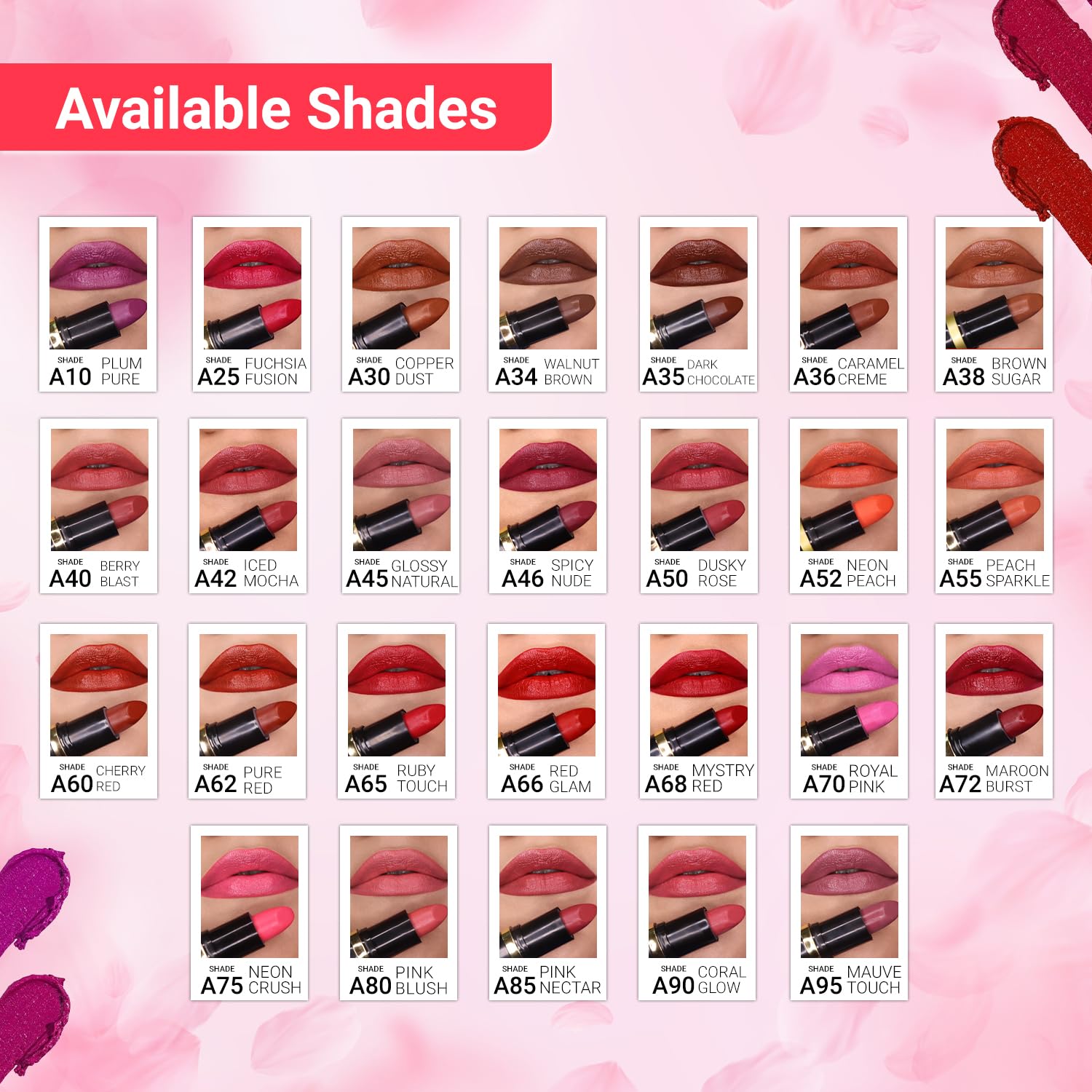 Iba Pure Lips Moisture Rich Lipstick for Women- A85 Pink Nectar, 4g
