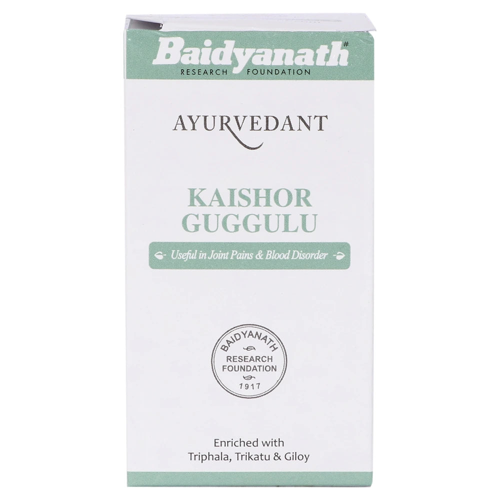 Baidyanath KAISHOR GUGGULU 120Tablets for ulcers, leprosy, boils, fistula, sciatica