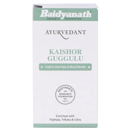 Baidyanath KAISHOR GUGGULU 120Tablets for ulcers, leprosy, boils, fistula, sciatica