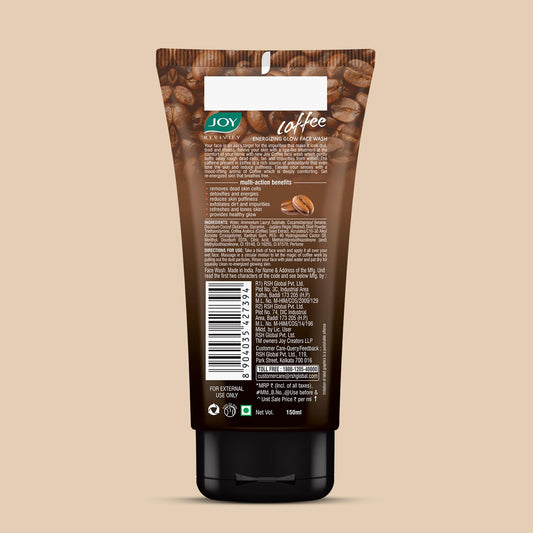 Joy Tan Removal Exfoliating Coffee Face Wash (2X150ml)