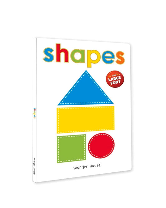 Shapes – Early Learning Board Book with Large Font: Brightly Illustrated Shape Recognition Book for Kids |  Board book