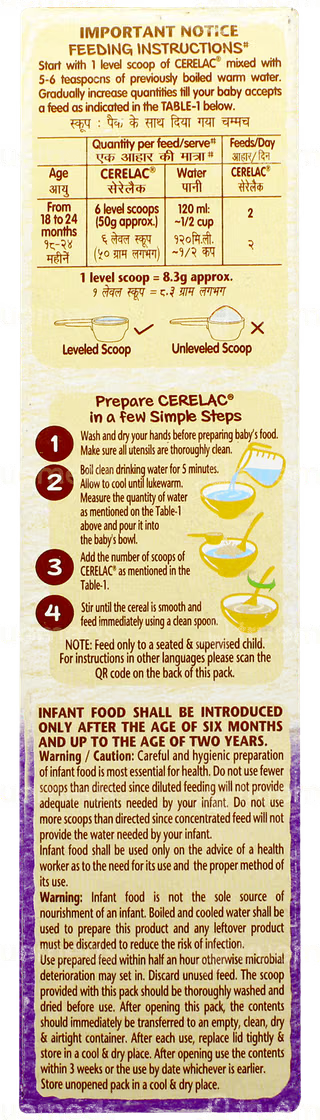 Nestle Cerelac 5 Grains & Fruits From 18 To 24 Months Baby Cereal 300gm