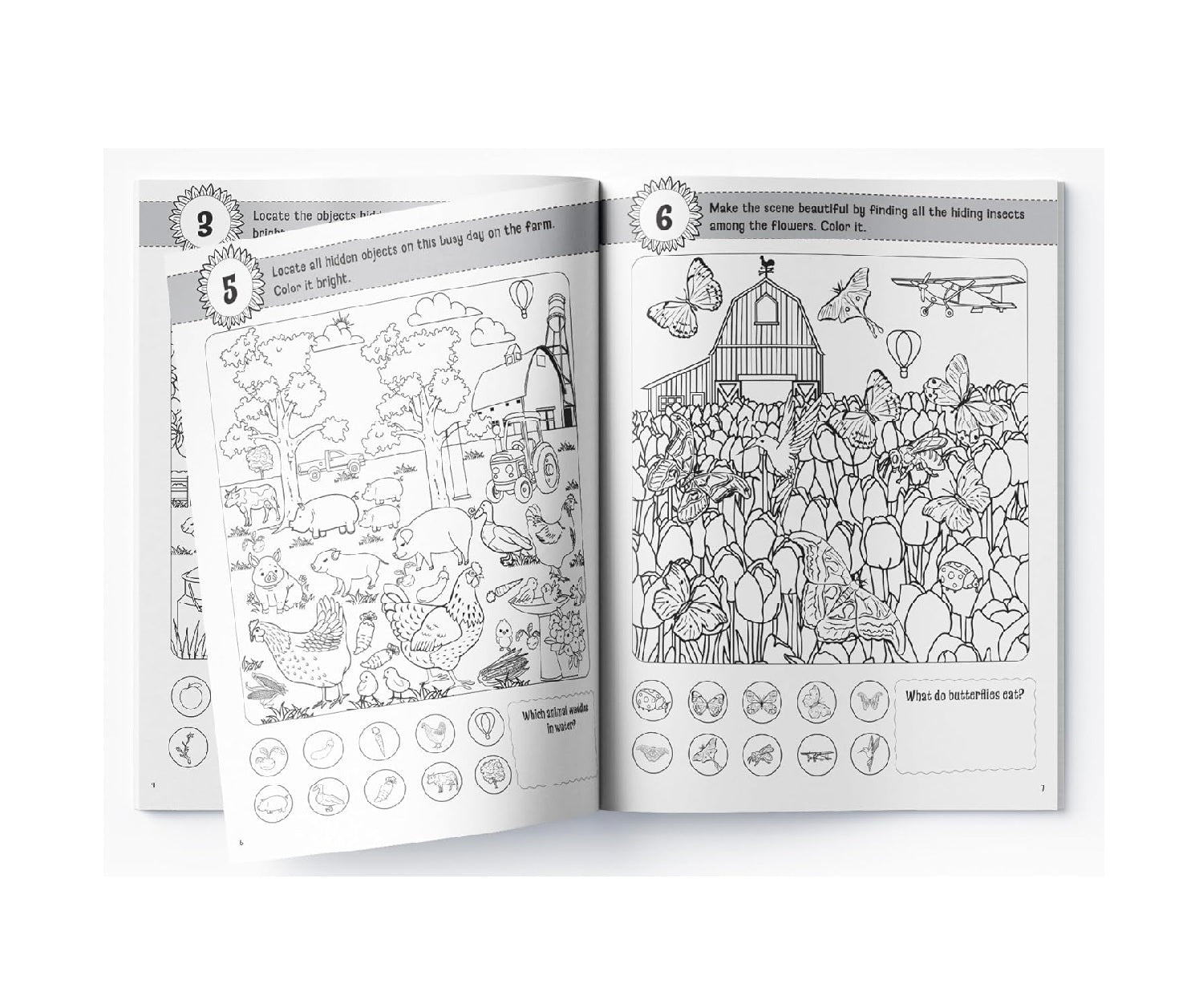 Lots to Spot On The Farm: Search, Find and Color Activity Book