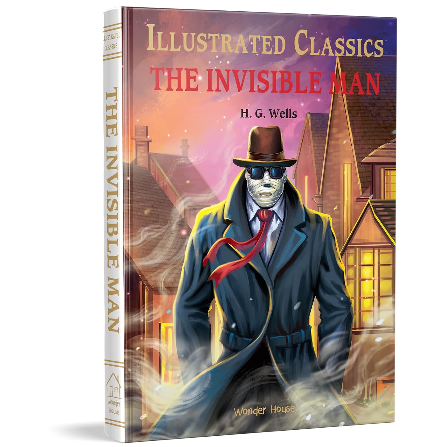 The Invisible Man: Illustrated Abridged Children Classics English Novel With Review Questions (Hardback) Book