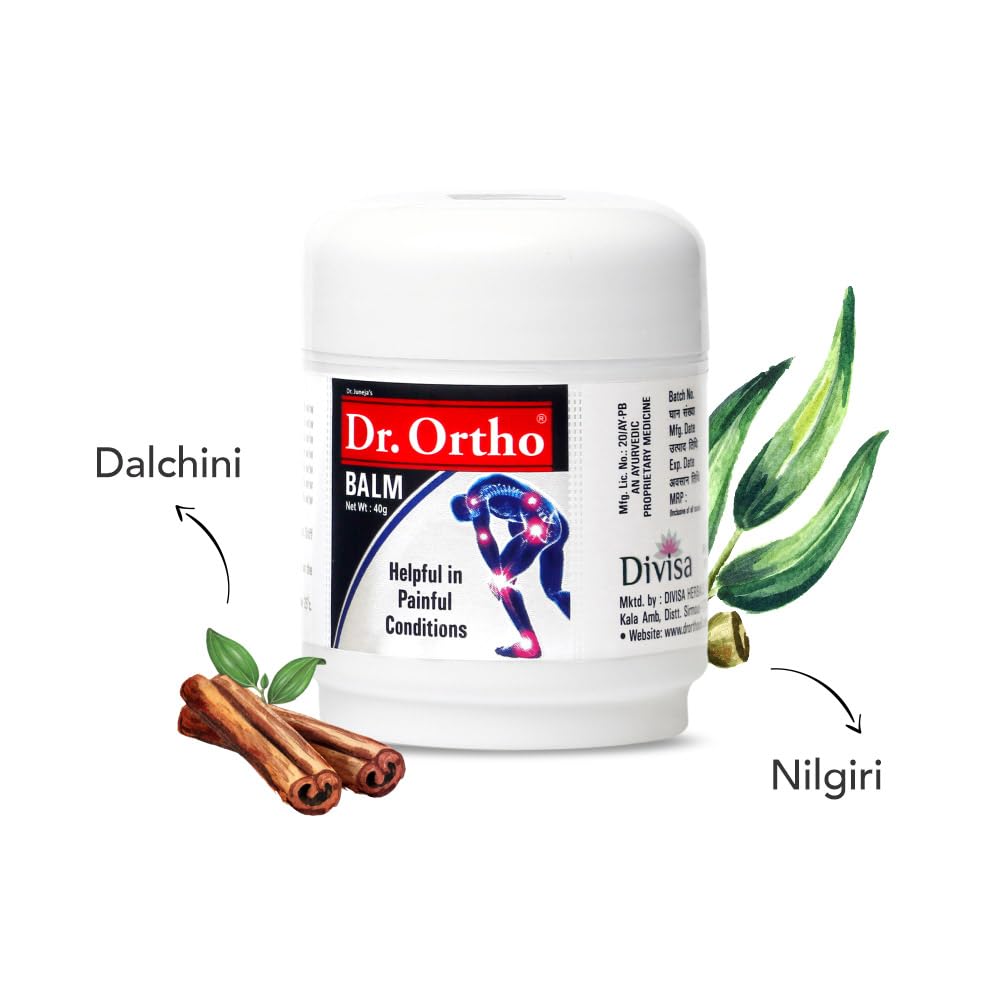 Dr Ortho Balm (40gm, Pack of 2) – 100% Ayurvedic For Joint Pain , Pain Relief