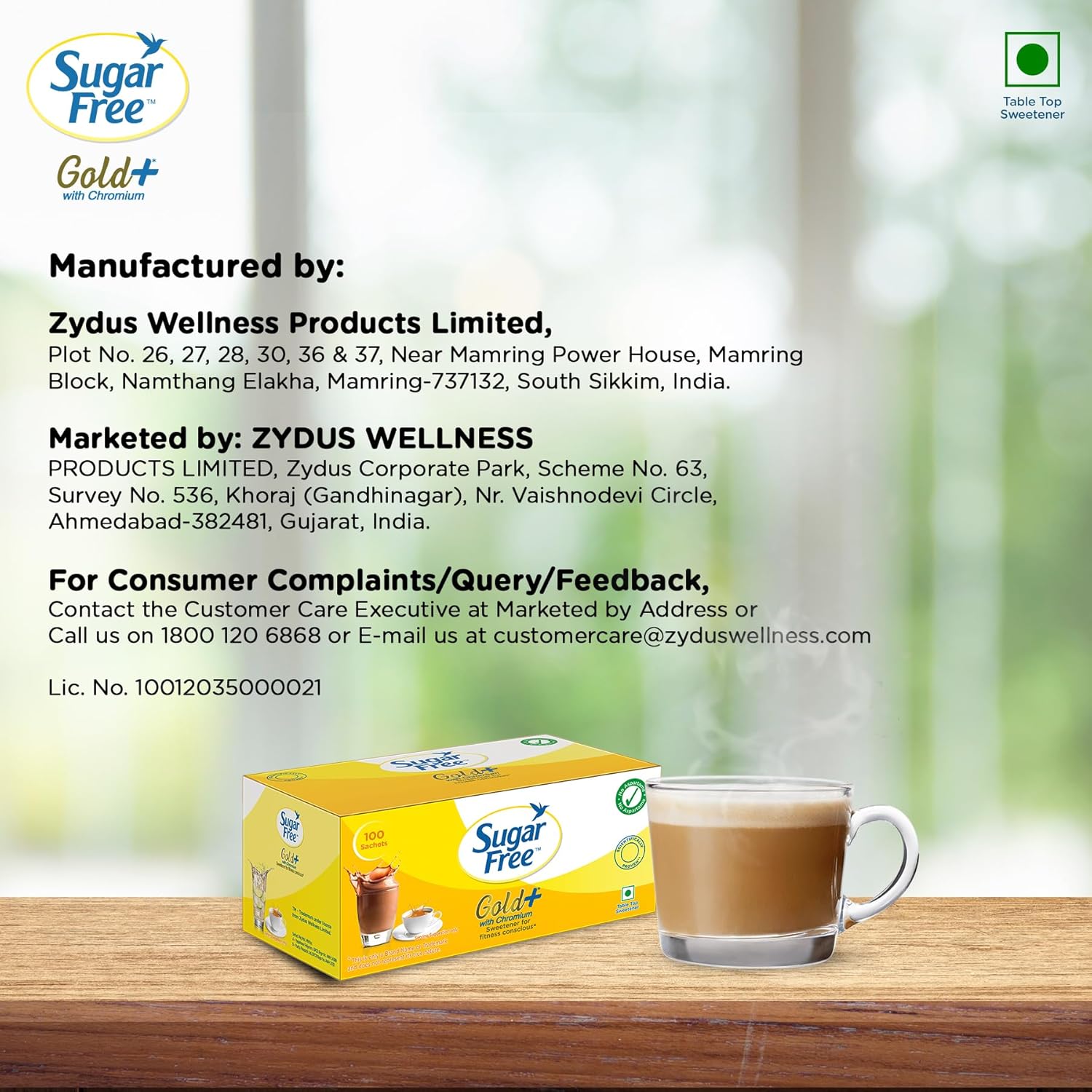 Sugar Free Gold, 100 Sachets (Pack Of 2)