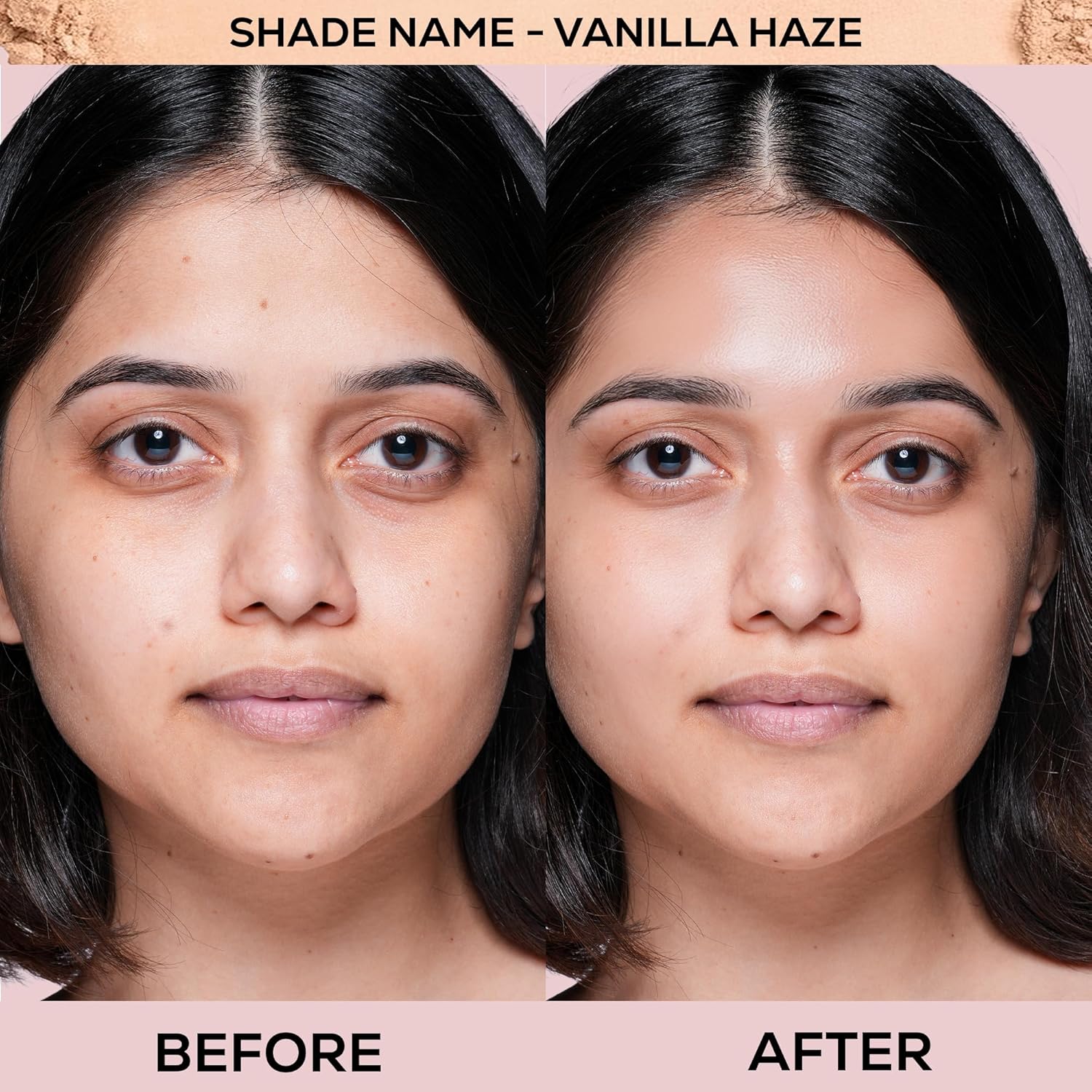 RENEE Bollywood Filter Blurring Compact - Vanilla Haze | Pore Minimising, Matte Finish, Full Coverage, Rich Pay-off | Blurs Pores & Blemishes | 9g