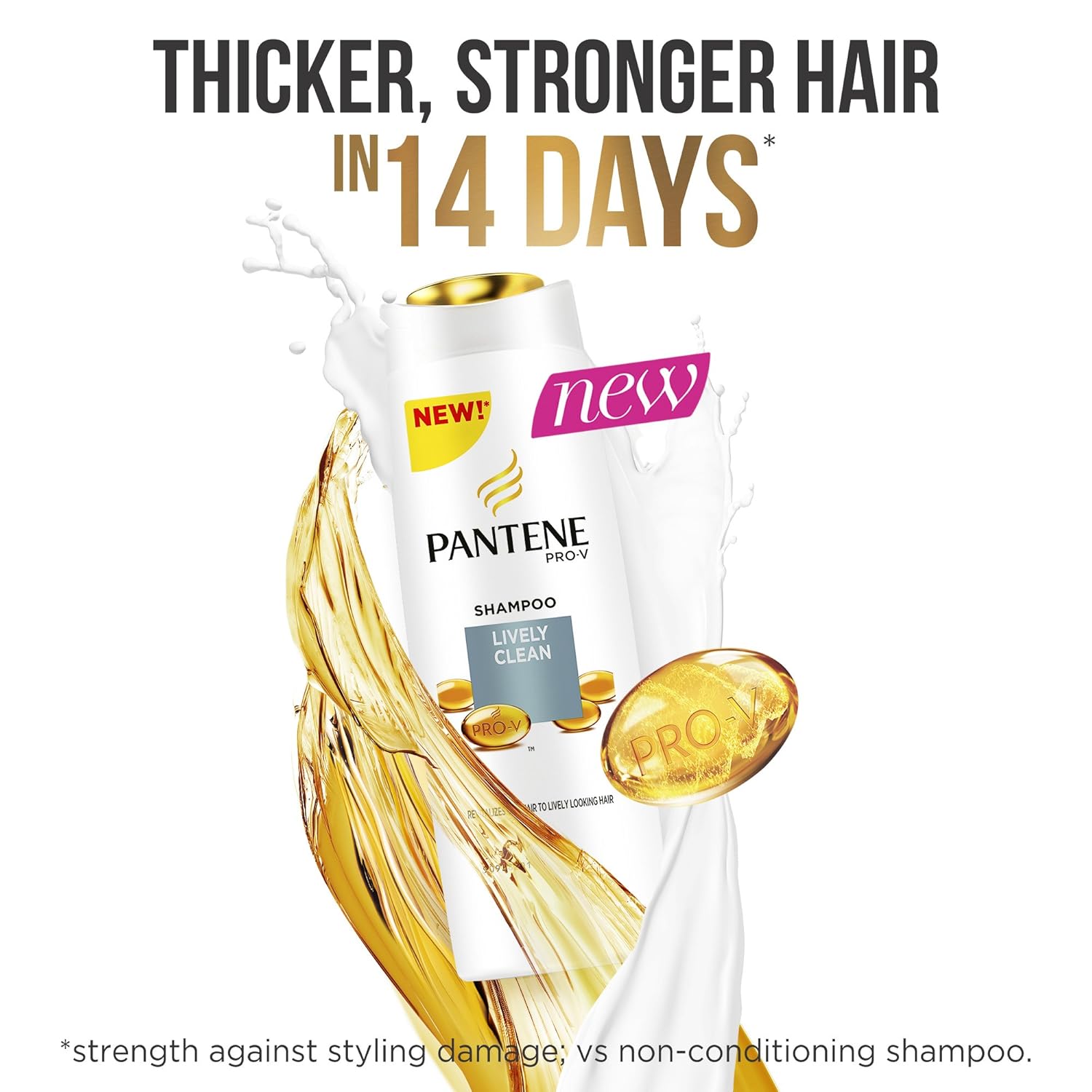 Pantene Lively Clean Shampoo 400ml For Fresh Vibrant Hair