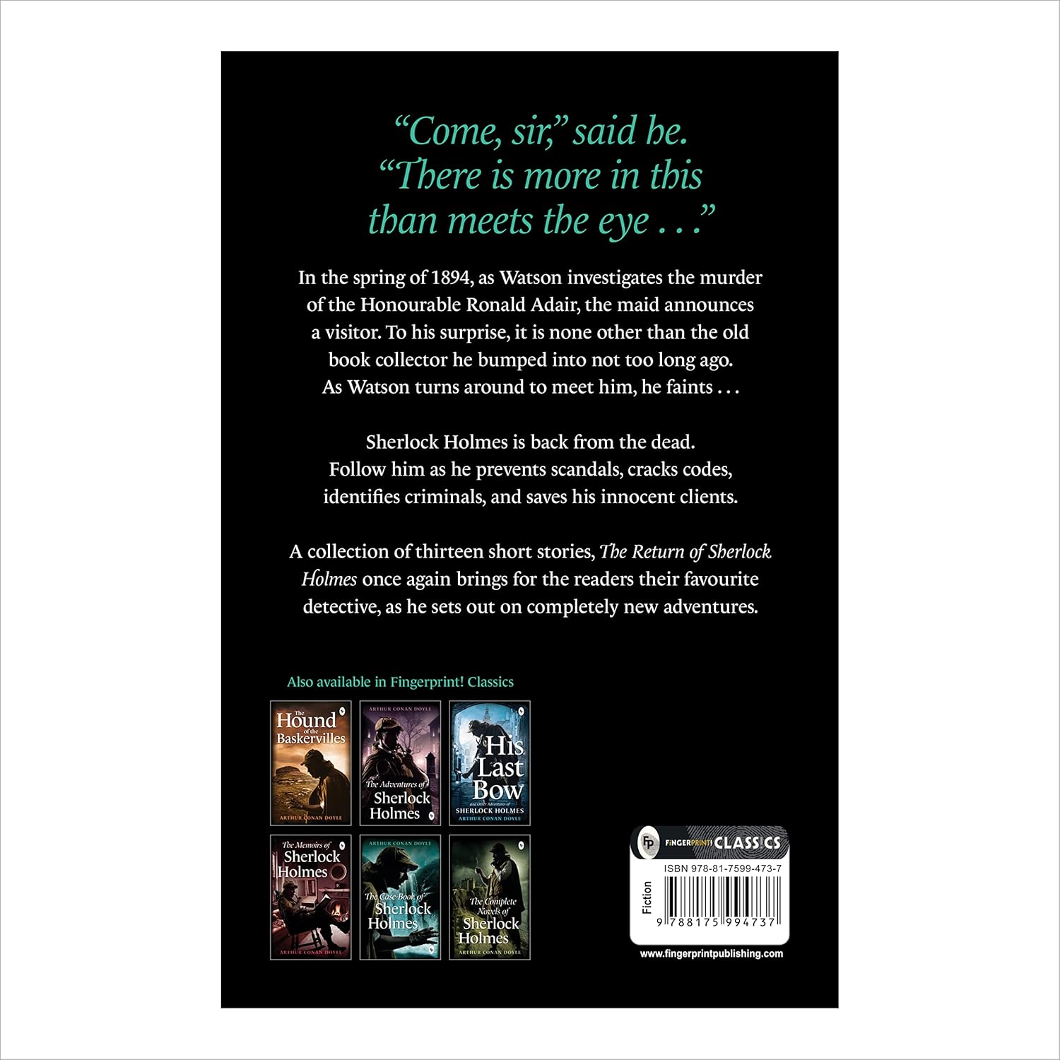 The Return of Sherlock Holmes Paperback –book