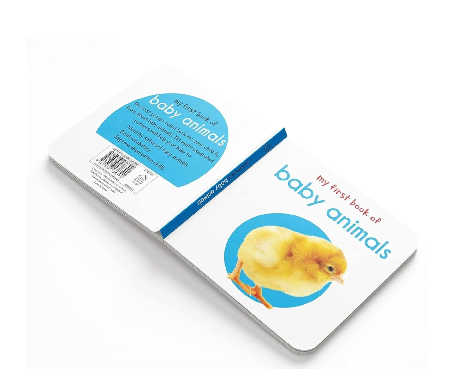My First Library: Boxset of 10 Board Books for Kids (Pack 1) | Includes ABC, Numbers, Shapes, Colors, Wild Animals, Farm Animals & Pets, Birds, Fruits, Vegetables & Transport  Hardcover Book