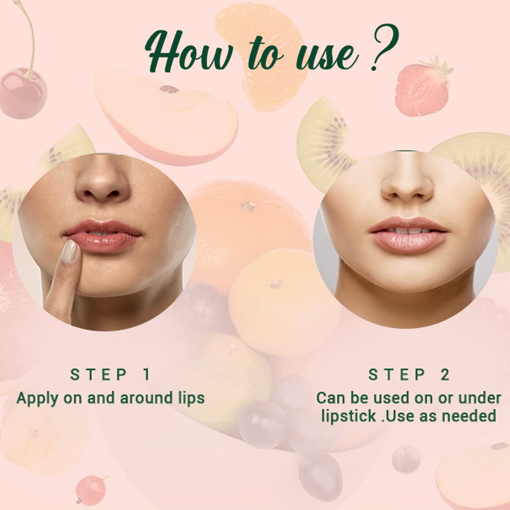 Biotique Bio Fruit Whitening/Brightening Lip Balm, 12g For Moisturized lips, lightened lip tone