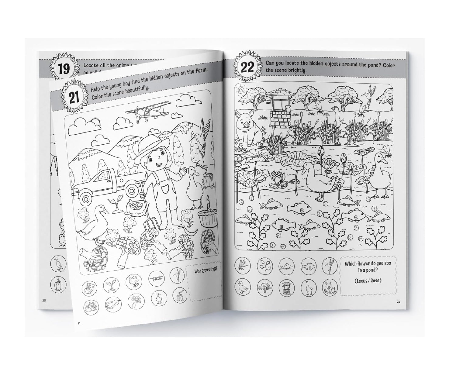 Lots to Spot On The Farm: Search, Find and Color Activity Book