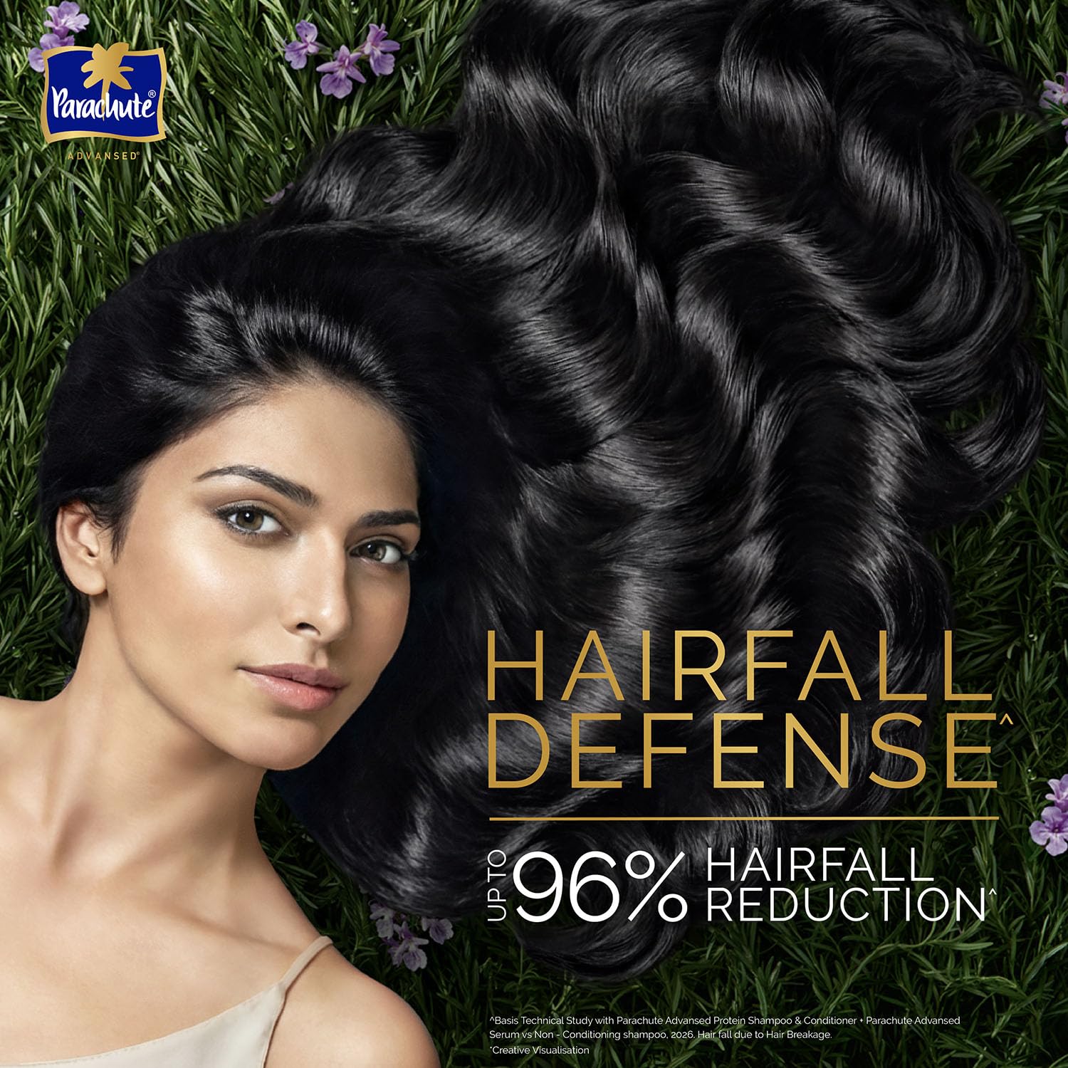 Parachute Advansed Protein Shampoo with Coconut Milk & Rosemary | Up to 96% Hair Fall Reduction & up to 23X Hair Fall Control | Protein Lock Technology | Paraben free | For Men & Women | 80ml