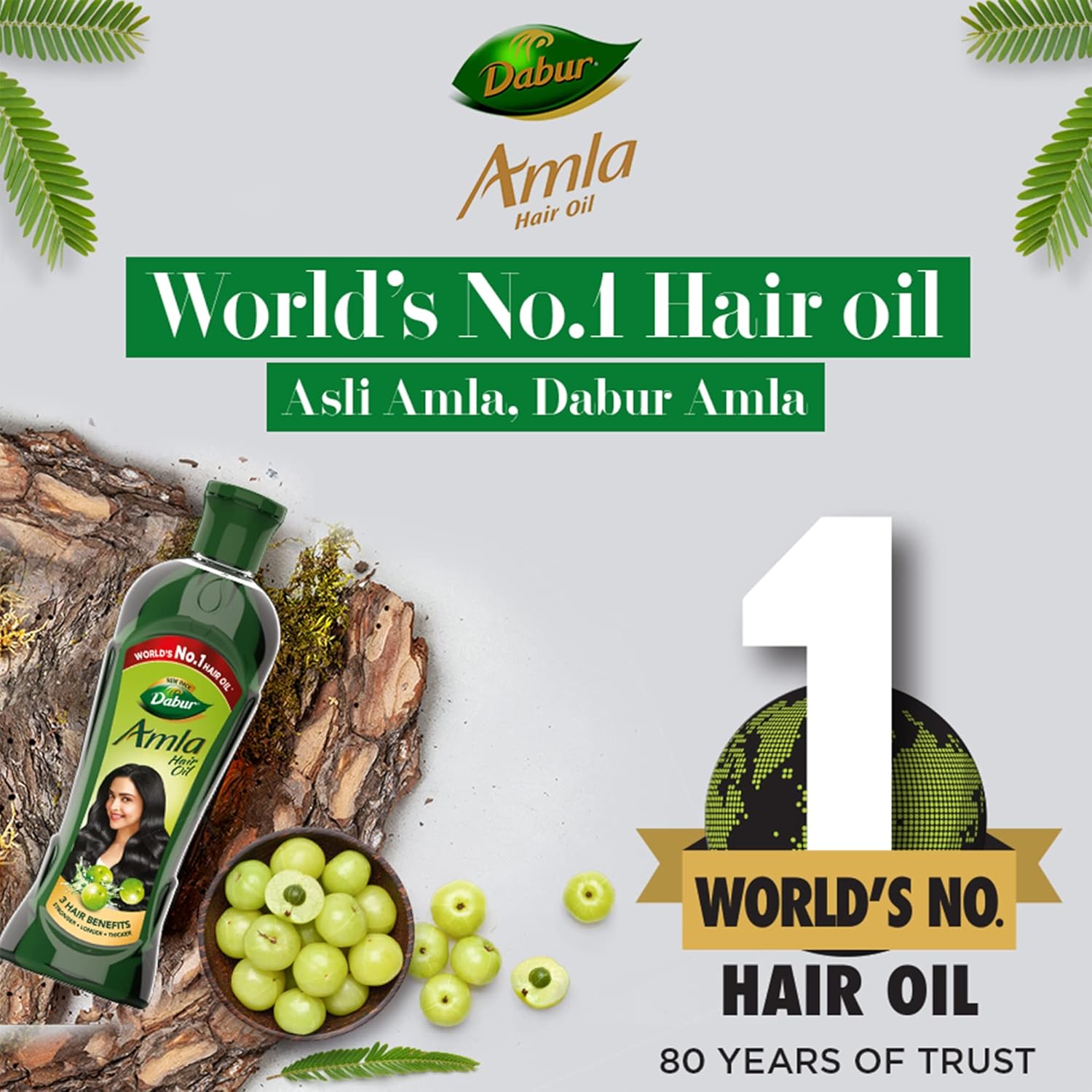 Dabur Amla Hair Oil - for Strong , Long and Thick Hair 275ml