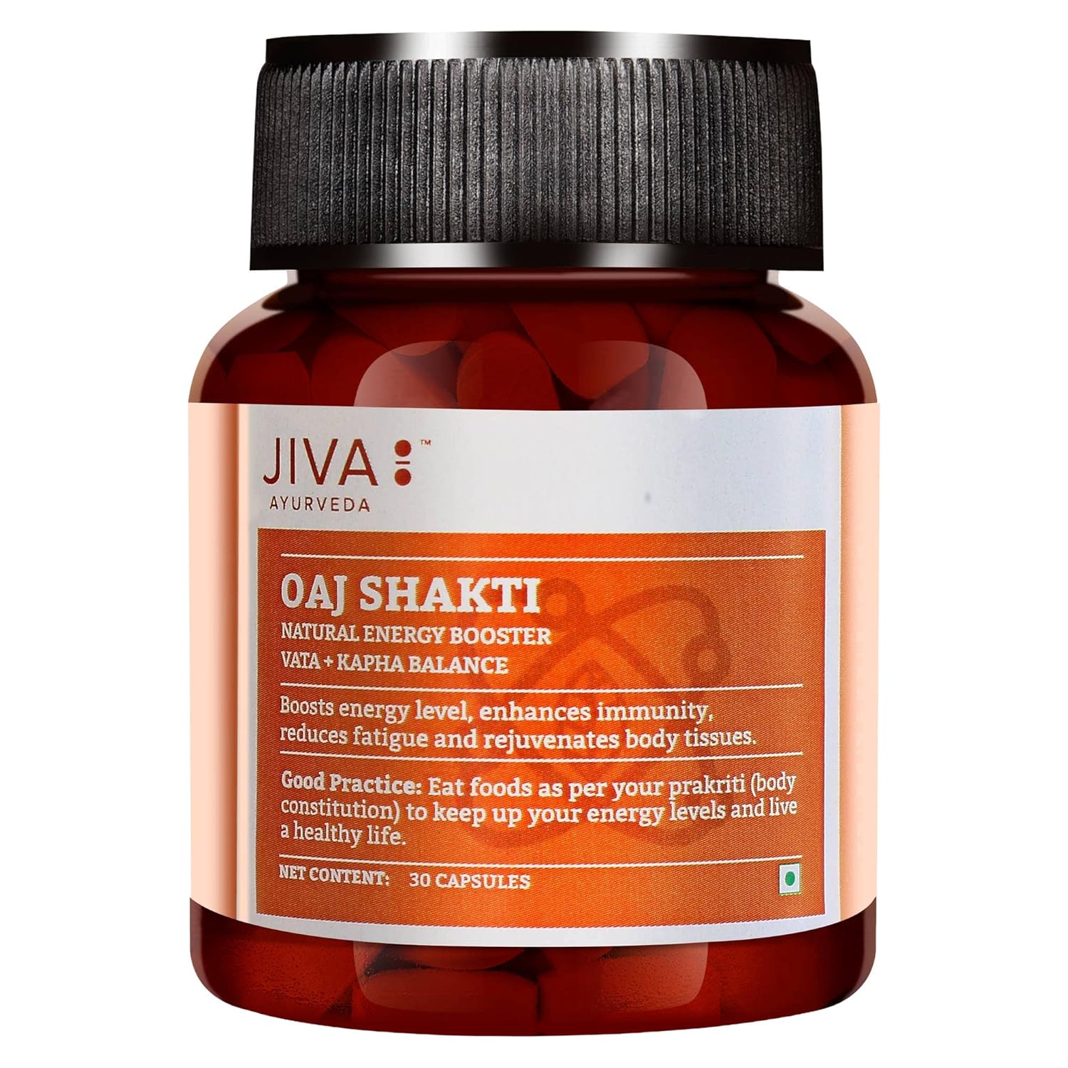 Jiva Oaj Shakti - 30 * 2 Capsules Beneficial for physical and mental performance