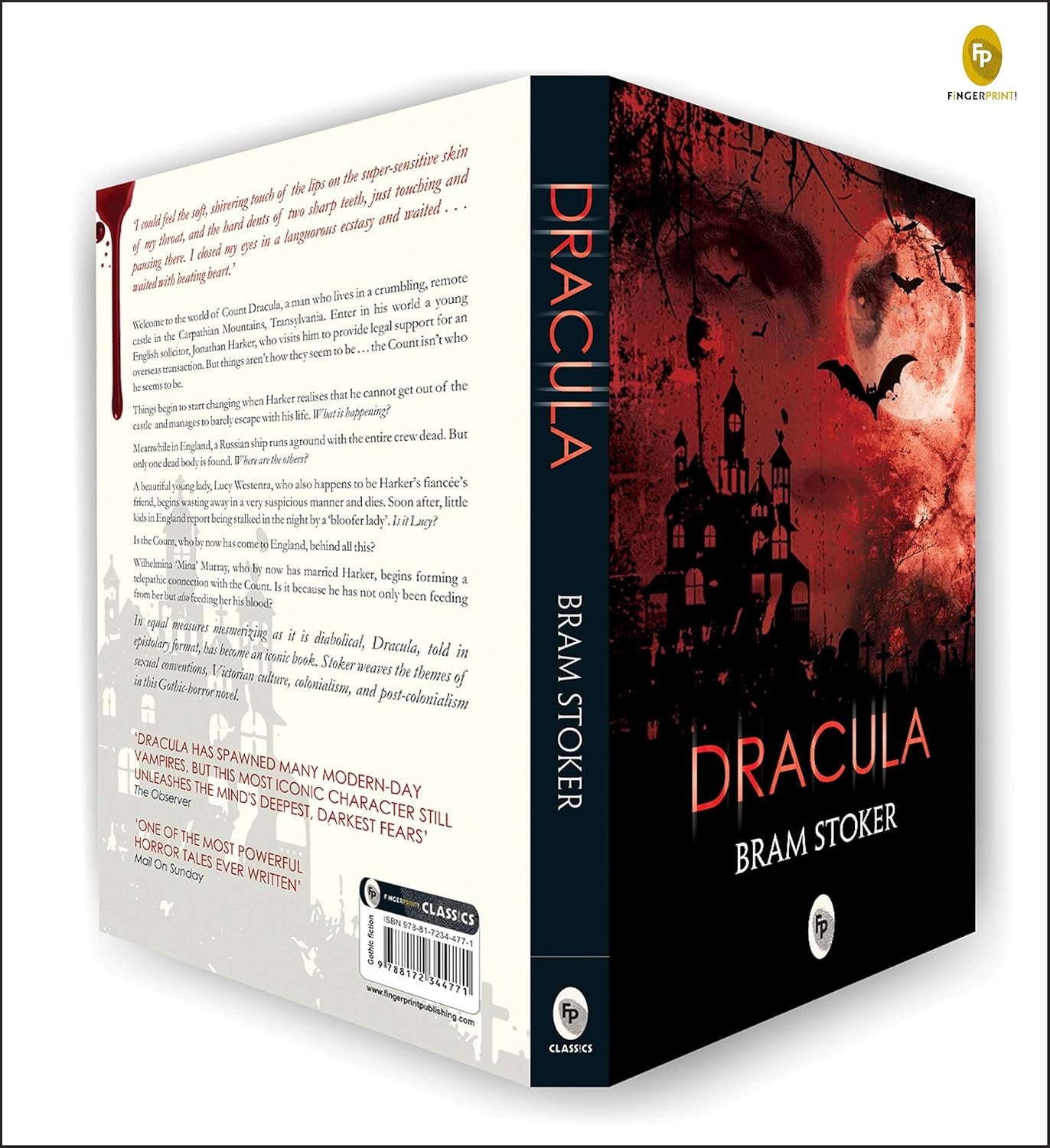 Dracula by Bram Stoker – A Timeless Novel of Gothic Fiction | Vampire Novel | Horror Classic | Transylvania | Victorian Era | Supernatural Creatures | Themes of Immortality and Bloodlust | Perfect for Horror Enthusiasts Paperback-Book