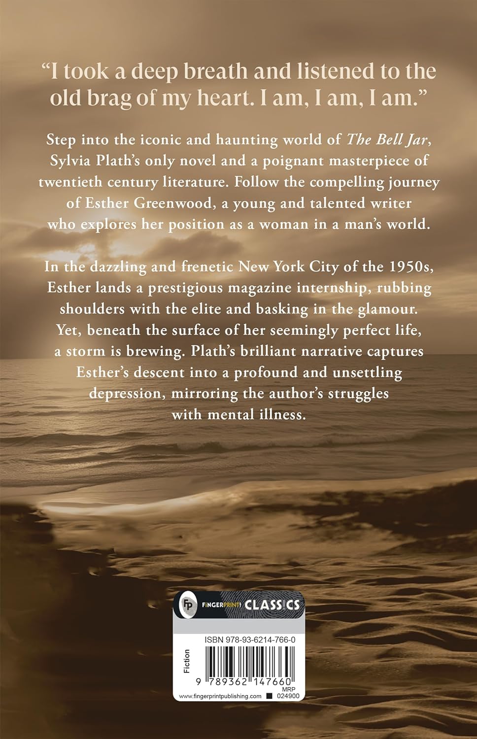 The Bell Jar by Sylvia Plath Paperback-Book