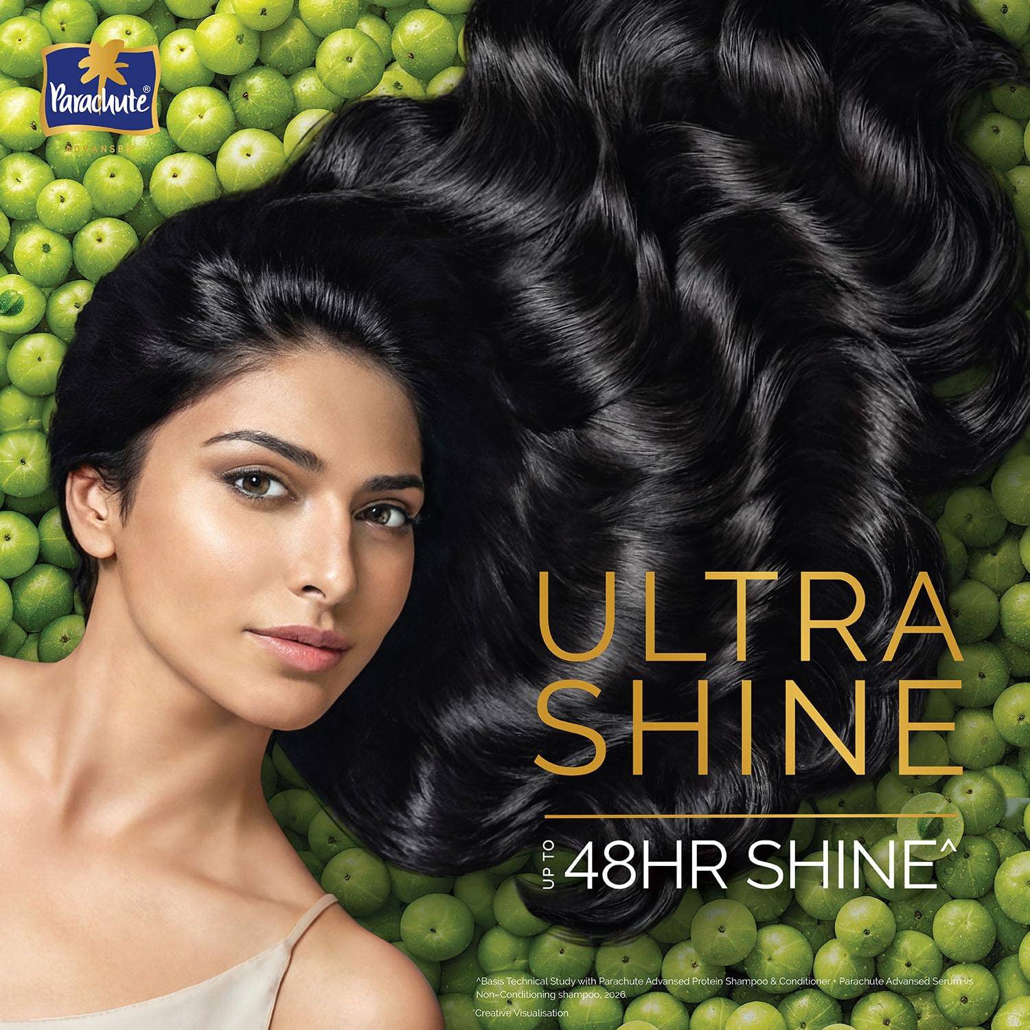 Parachute Advansed Protein Shampoo with Coconut Milk & Amla | Up to 48 hr Shine | Ultra Shine | Protein Lock Technology | Paraben free | For Men & Women | 650ml