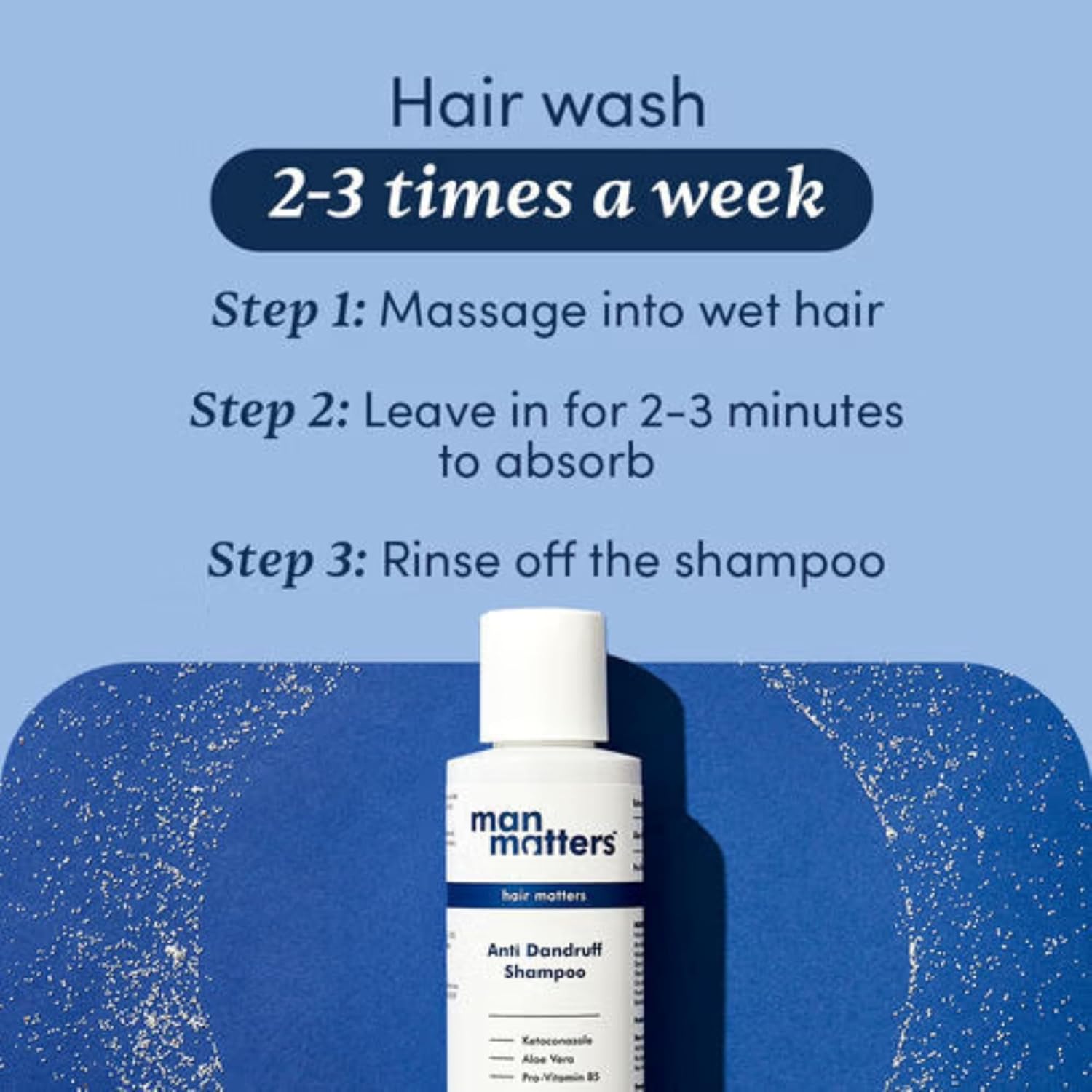 Man Matters 1% Ketoconazole Anti-Dandruff Shampoo, Reduces Itching & Dandruff - 100 ml