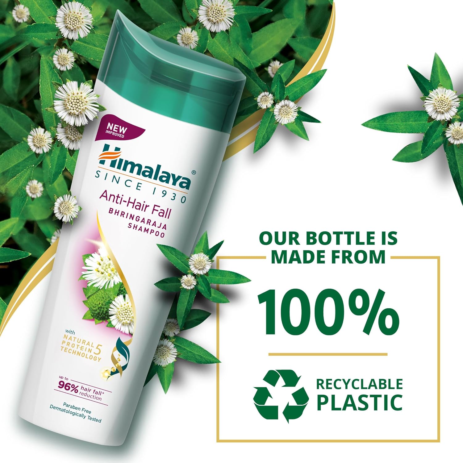 Himalaya SINCE 1930 Himalaya Anti-Hair Fall Bhringaraja Shampoo, Reduces Hair Fall, Makes Hair Healthy, With Bhringaraja & Palasha,For Men And Women, 340Ml
