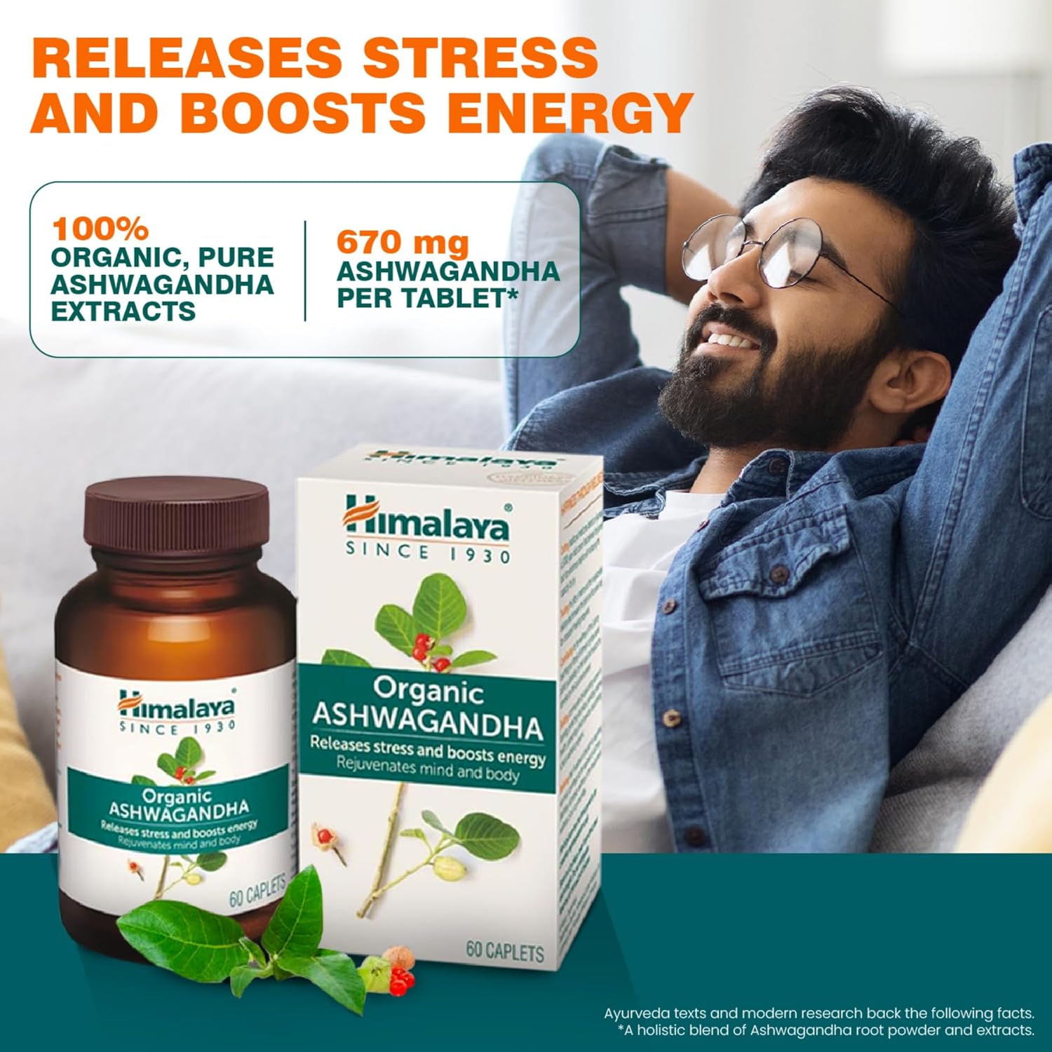 Himalaya Organic Ashwagandha 670Mg