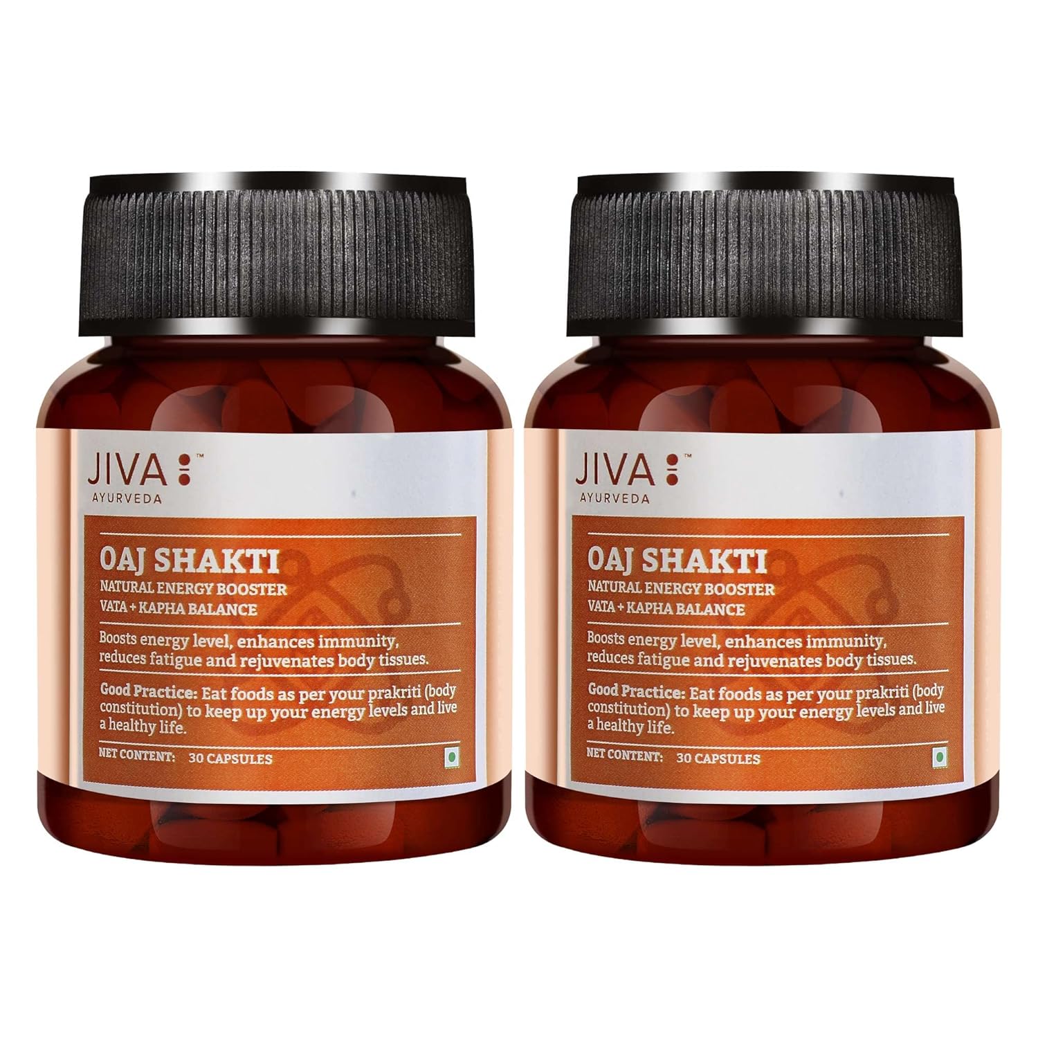 Jiva Oaj Shakti - 30 * 2 Capsules Beneficial for physical and mental performance