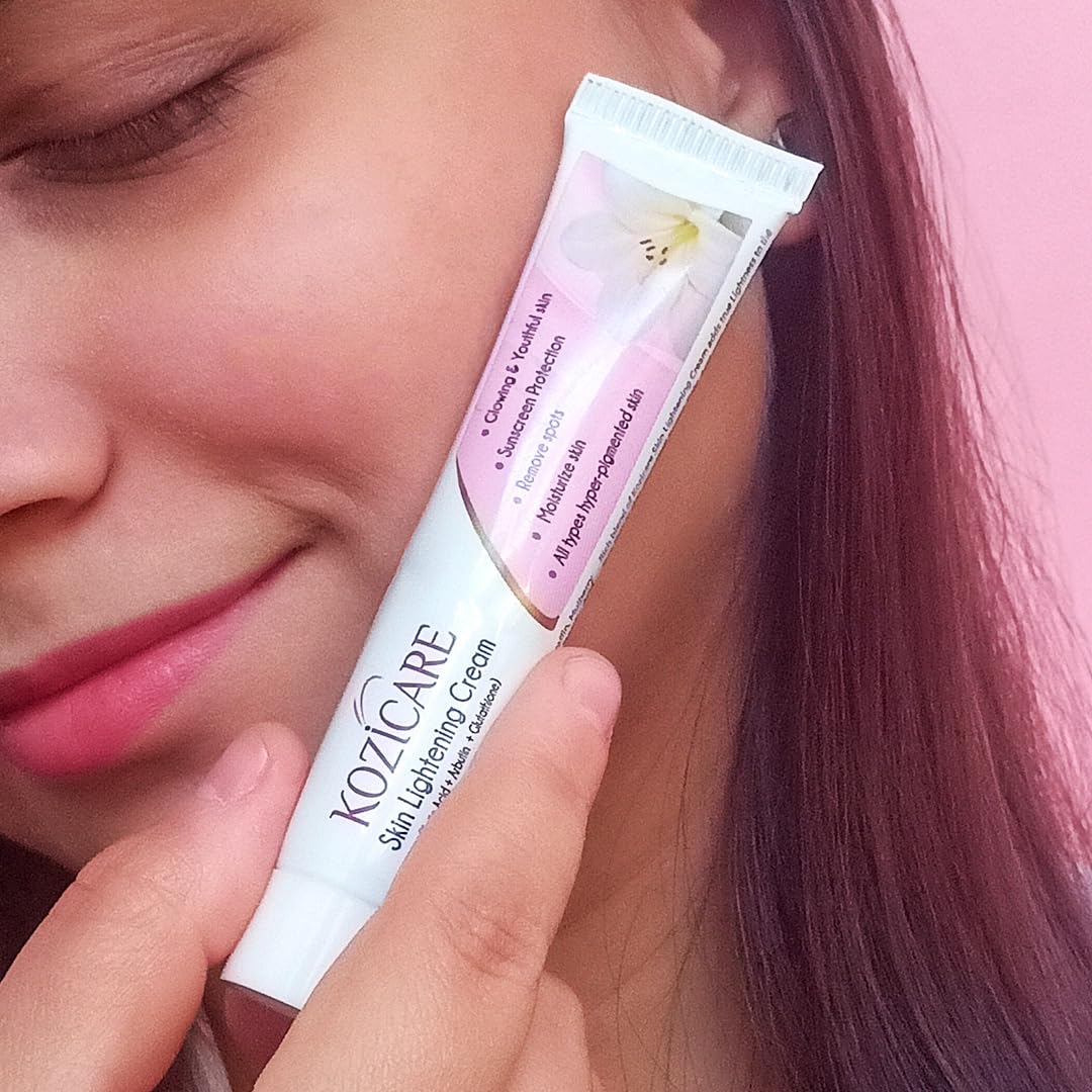 Dark Skin Bleaching Cream Whitening Lightening AHA – Face and Body KOZICARE 15 gm