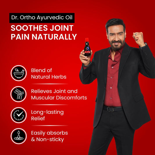 Dr Ortho Pain Relief Ayurvedic Medicine Oil – 100ml+20ml Extra For joint pain such as knee pain, back pain, elbow pain, neck pain