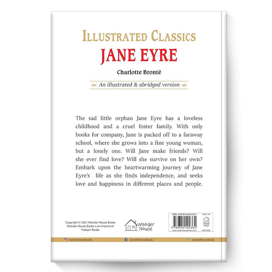 Jane Eyre : Illustrated Abridged Children Classics English Novel with Review Questions Hardcover Book
