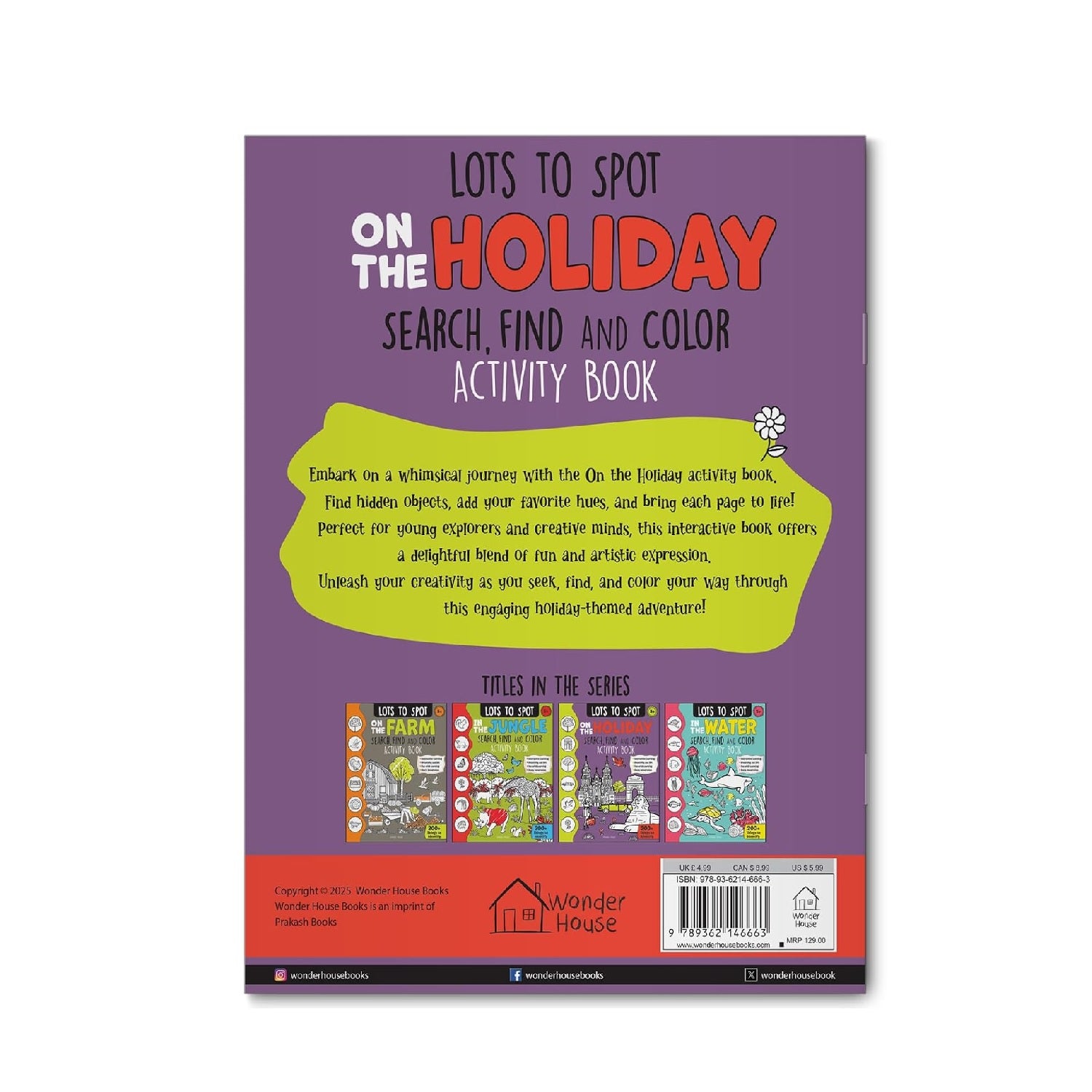Lots to Spot On The Holiday: Search, Find and Color Activity Book