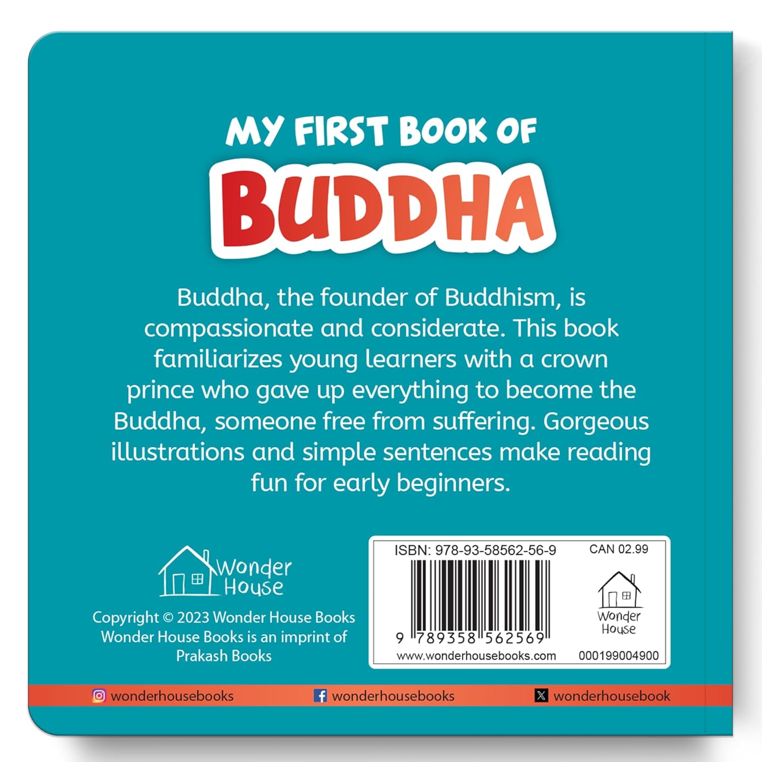 My First Book of Buddha – Illustrated Board Book for Kids Book