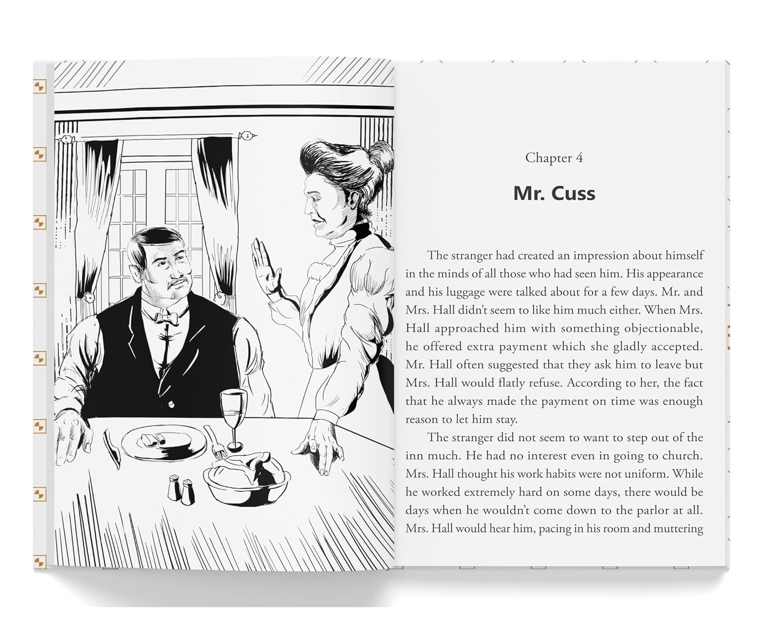 The Invisible Man: Illustrated Abridged Children Classics English Novel With Review Questions (Hardback) Book